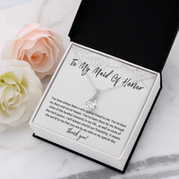 Maid of Honor Necklace Gift from Bride – Thank You Maid of Honor Jewelry, Wedding Day Keepsake, Meaningful Bridal Party Gift - "You have always been a very special friend"