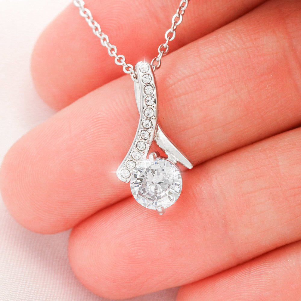 Personalized Fiancée Necklace Gift – Custom Jewelry for Future Wife, Meaningful Anniversary Birthday Christmas Present – “I really wish I could turn back the hands of time”