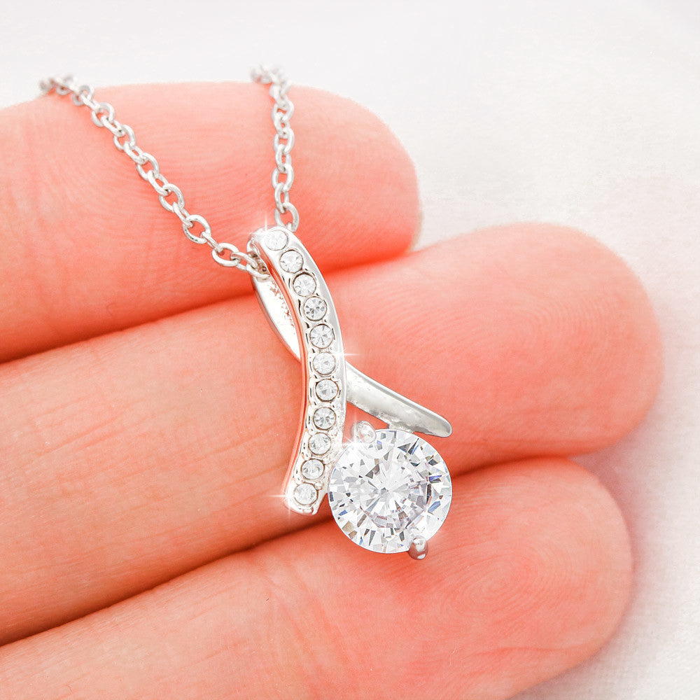 Personalized Fiancée Necklace – Custom Romantic Gift from Future Husband – “Holding you makes my day”