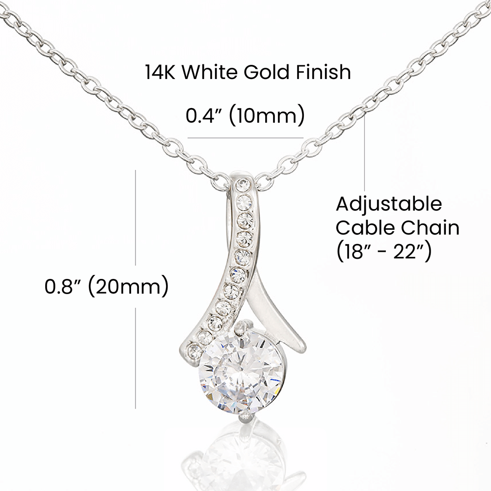 Personalized Fiancée Necklace – Custom Romantic Gift from Future Husband – “Holding you makes my day”
