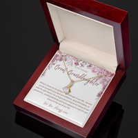 Great Granddaughter Necklace from a Great Grandparents – Sentimental Gift with Message Card - "Without a doubt you are going to face challenges..."