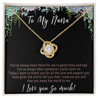 Nana Necklace from Grandkids – Nana Birthday Gift, Meaningful Nana Pendant Jewelry, Gift for Nana She'll Treasure - "You've always been there for me"