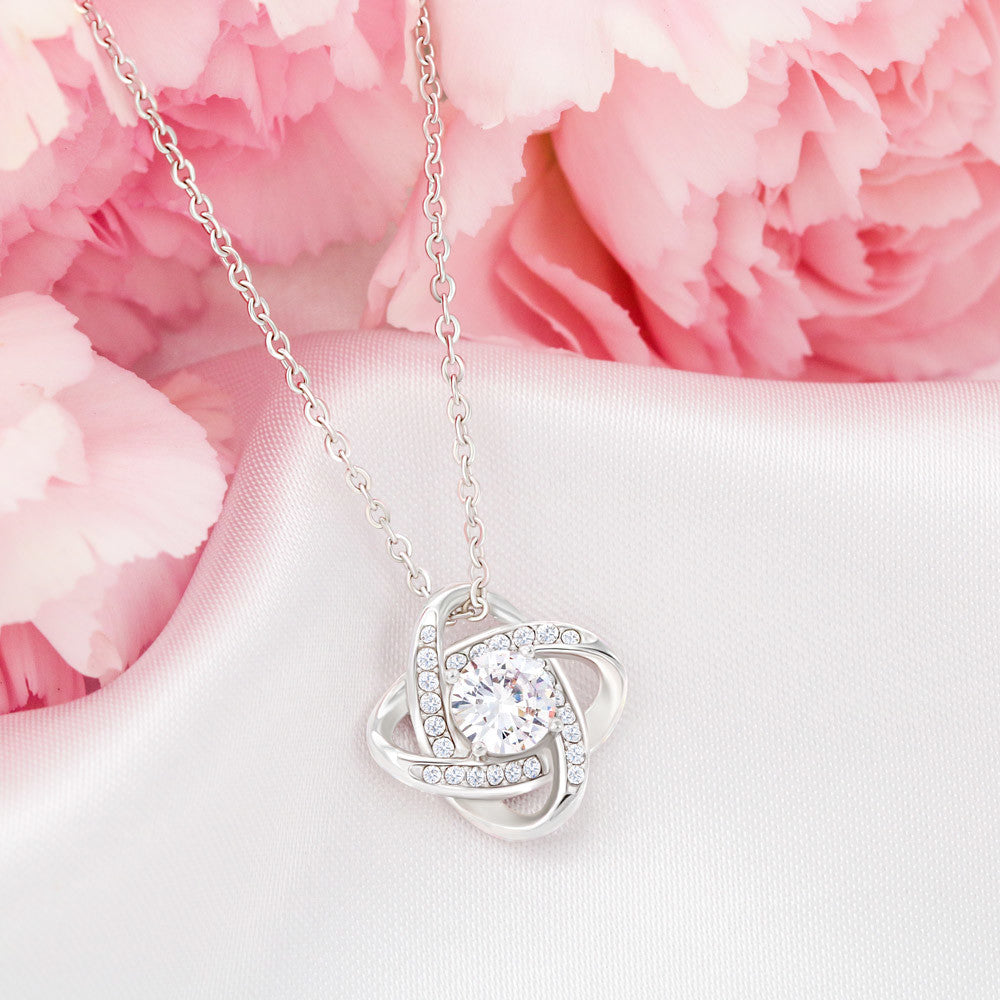Great Granddaughter Necklace from Great Grandparent – Meaningful Love Knot Jewelry Gift of Everyday Encouragement - I Hope You Always Know