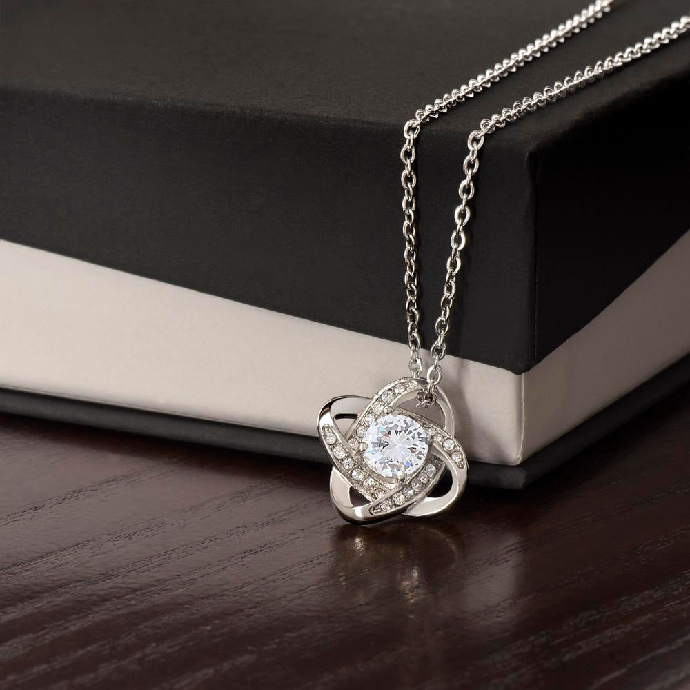 Nana Mothers Day Necklace – Nana Gift from Grandkids, Love Knot Nana Jewelry Present - "I'm so grateful for all the love"