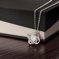 Nana Mothers Day Necklace – Nana Gift from Grandkids, Love Knot Nana Jewelry Present - "I'm so grateful for all the love"