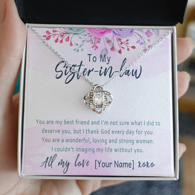 Personalized Sister In Law Necklace – Custom Sister-in-Law Gift, Meaningful Jewelry for Birthday, Christmas or Special Thank You - 