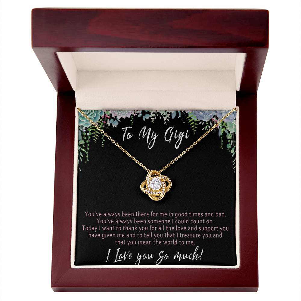 Gigi Necklace from Grandkids – Meaningful Gigi Birthday Gift, Sentimental Gift for Gigi Jewelry - "You've always been there for me in good times and bad"