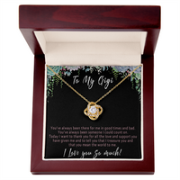 Gigi Necklace from Grandkids – Meaningful Gigi Birthday Gift, Sentimental Gift for Gigi Jewelry - "You've always been there for me in good times and bad"