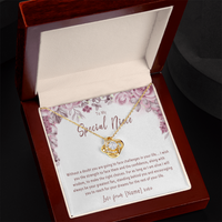 Personalized Niece Necklace – Custom Gift from Aunt or Uncle, Meaningful Birthday Gift for Niece - "Without a doubt you are going to face challenges"