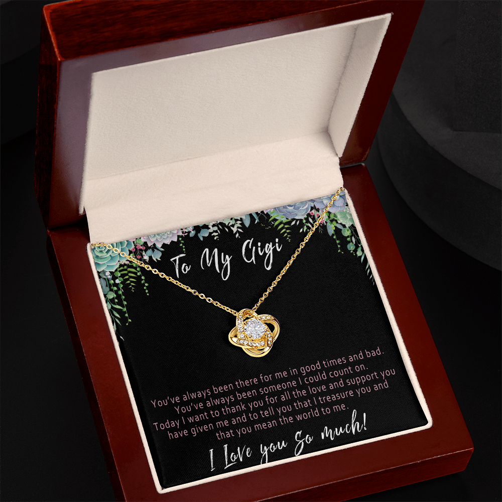 Gigi Necklace from Grandkids – Meaningful Gigi Birthday Gift, Sentimental Gift for Gigi Jewelry - "You've always been there for me in good times and bad"