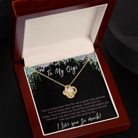 Gigi Necklace from Grandkids – Meaningful Gigi Birthday Gift, Sentimental Gift for Gigi Jewelry - "You've always been there for me in good times and bad"