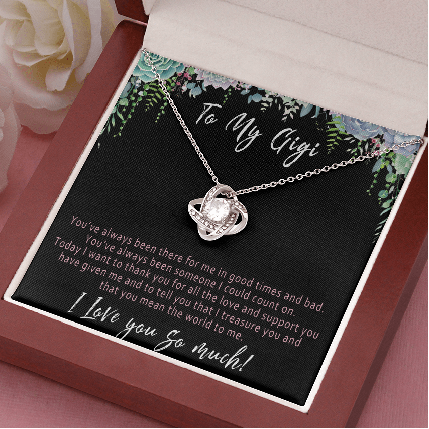 Gigi Necklace from Grandkids – Meaningful Gigi Birthday Gift, Sentimental Gift for Gigi Jewelry - "You've always been there for me in good times and bad"