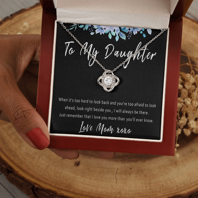 To My Daughter – Everyday Encouragement & Support Necklace from Mom for Tough Times - 