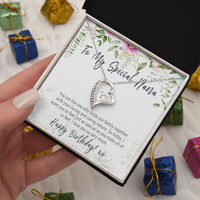 Nana Birthday Necklace Gift from Grandkids – Heartfelt Nana Jewelry with Message Card - "You are the one who holds our family together"