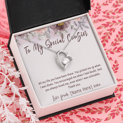 Personalized Cousin Necklace – Custom Cousin Gift, Meaningful Birthday Present for Female Cousin - 