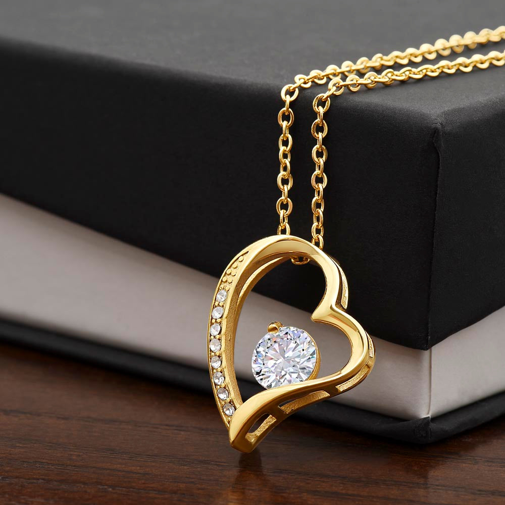 Personalized Fiancée Necklace Gift – Custom Romantic Engagement Present for My Future Wife, Meaningful Anniversary Birthday Jewelry – “I Wish I Could Turn Back the Clock”