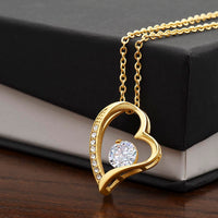 Personalized Fiancée Necklace Gift – Custom Romantic Engagement Present for My Future Wife, Meaningful Anniversary Birthday Jewelry – “I Wish I Could Turn Back the Clock”