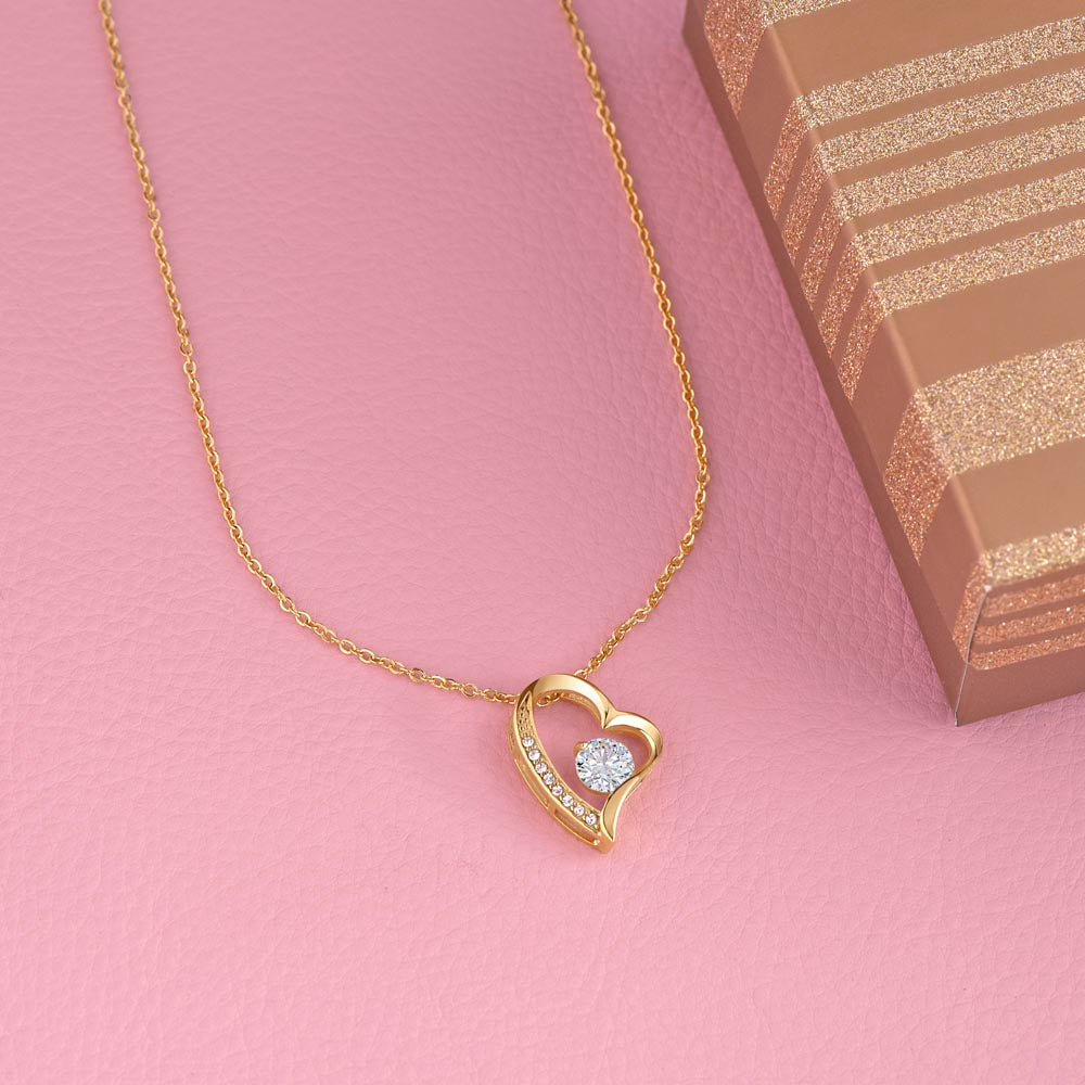 Personalized Fiancée Necklace Gift – Custom Romantic Engagement Jewelry for Future Wife, Meaningful Anniversary Birthday Present – “It's been said that you only truly fall in love once”