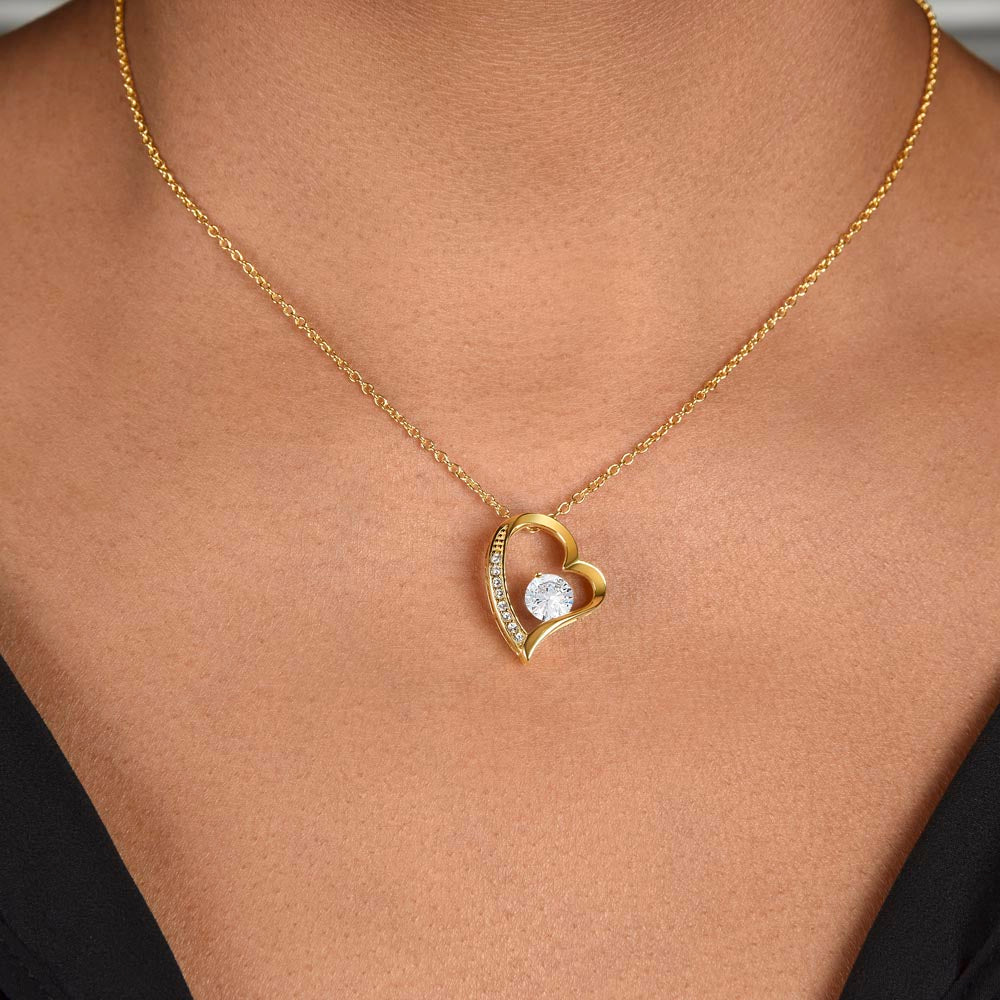 Personalized Fiancée Necklace Gift – Custom Romantic Engagement Jewelry for Future Wife, Meaningful Anniversary Birthday Present – “It's been said that you only truly fall in love once”