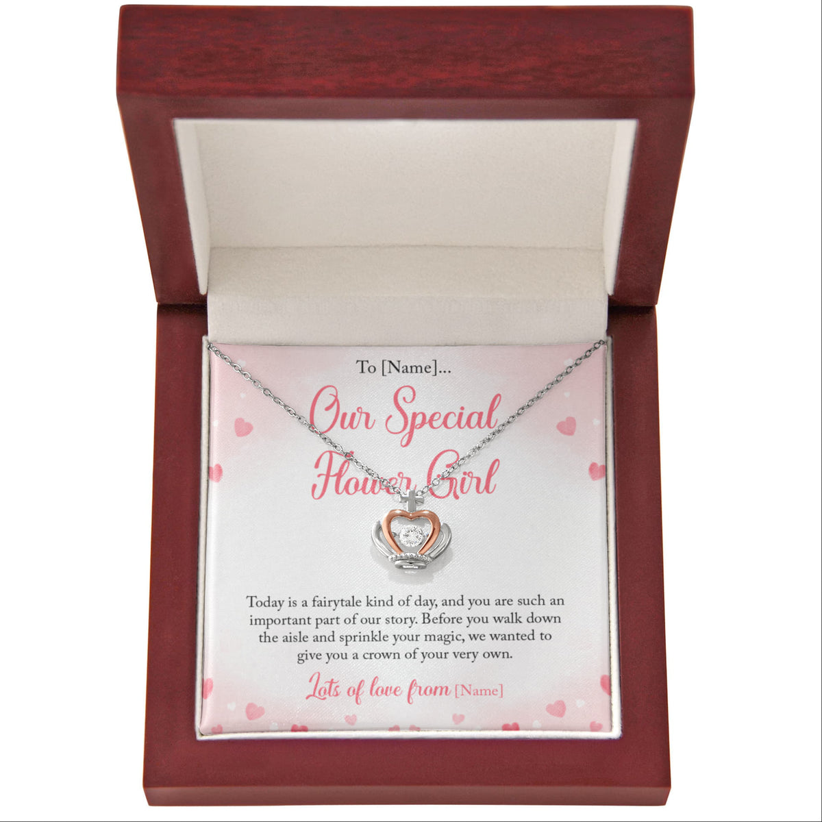 flower girl gift necklace