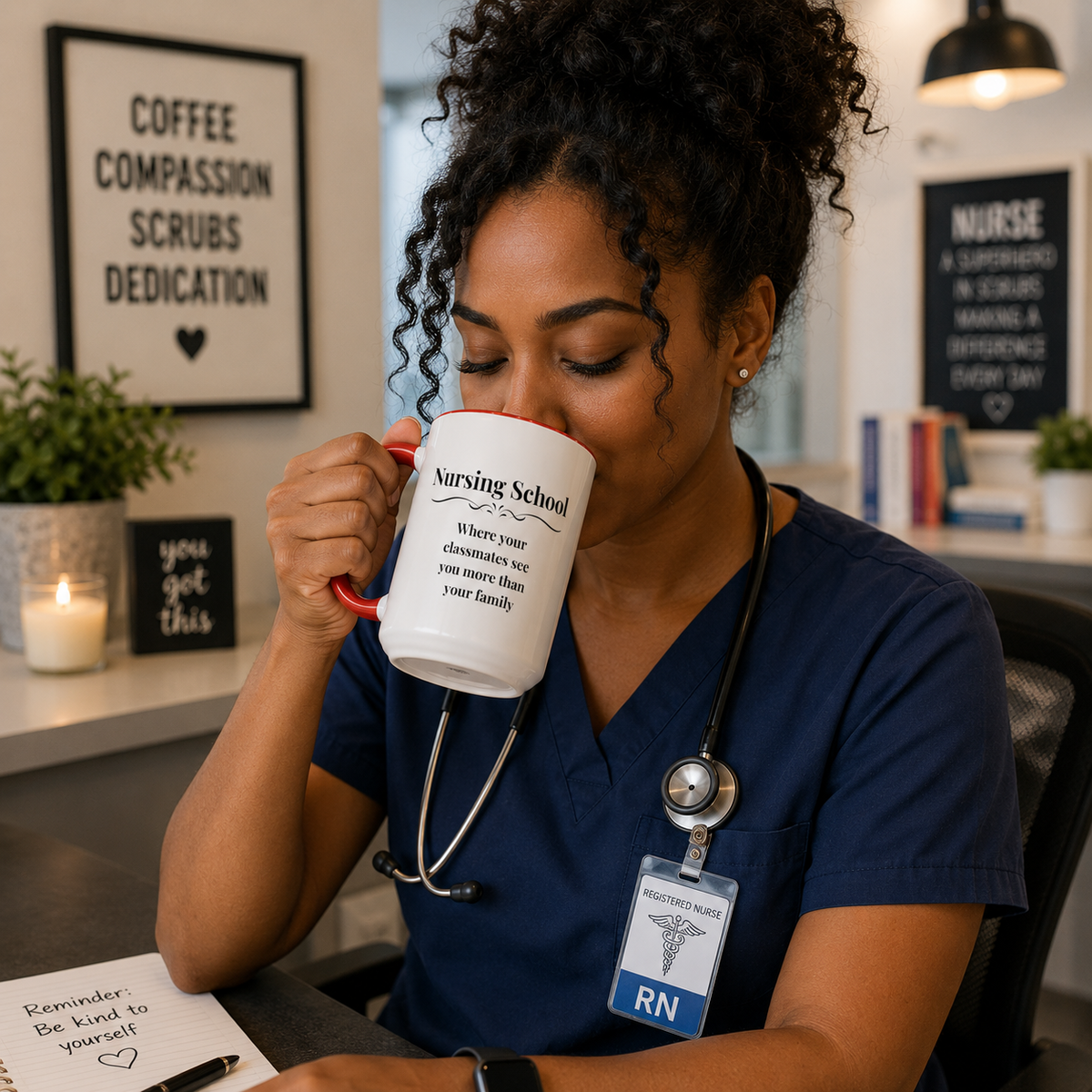 Funny Nursing Student Mug, Nursing School Gift for Future Nurse, Student Nurse Coffee Mug, Nursing Graduation Gift - "Nursing School Where Your Classmates See You More"