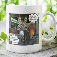 Funny Donkey Mug Gift for Friends & Coworkers, Sarcastic Humor Coffee Cup, Funny Animal Humor Mug - "Are You Always A Smartass?"