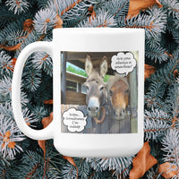 Funny Donkey Mug Gift for Friends & Coworkers, Sarcastic Humor Coffee Cup, Funny Animal Humor Mug - "Are You Always A Smartass?"