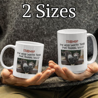 Funny Donkey Mug For Donkey Lovers - "Stubborn, You Mean Smarter" - Funny Gift For Coworker, Donkey Humor Mug, Present For Friend
