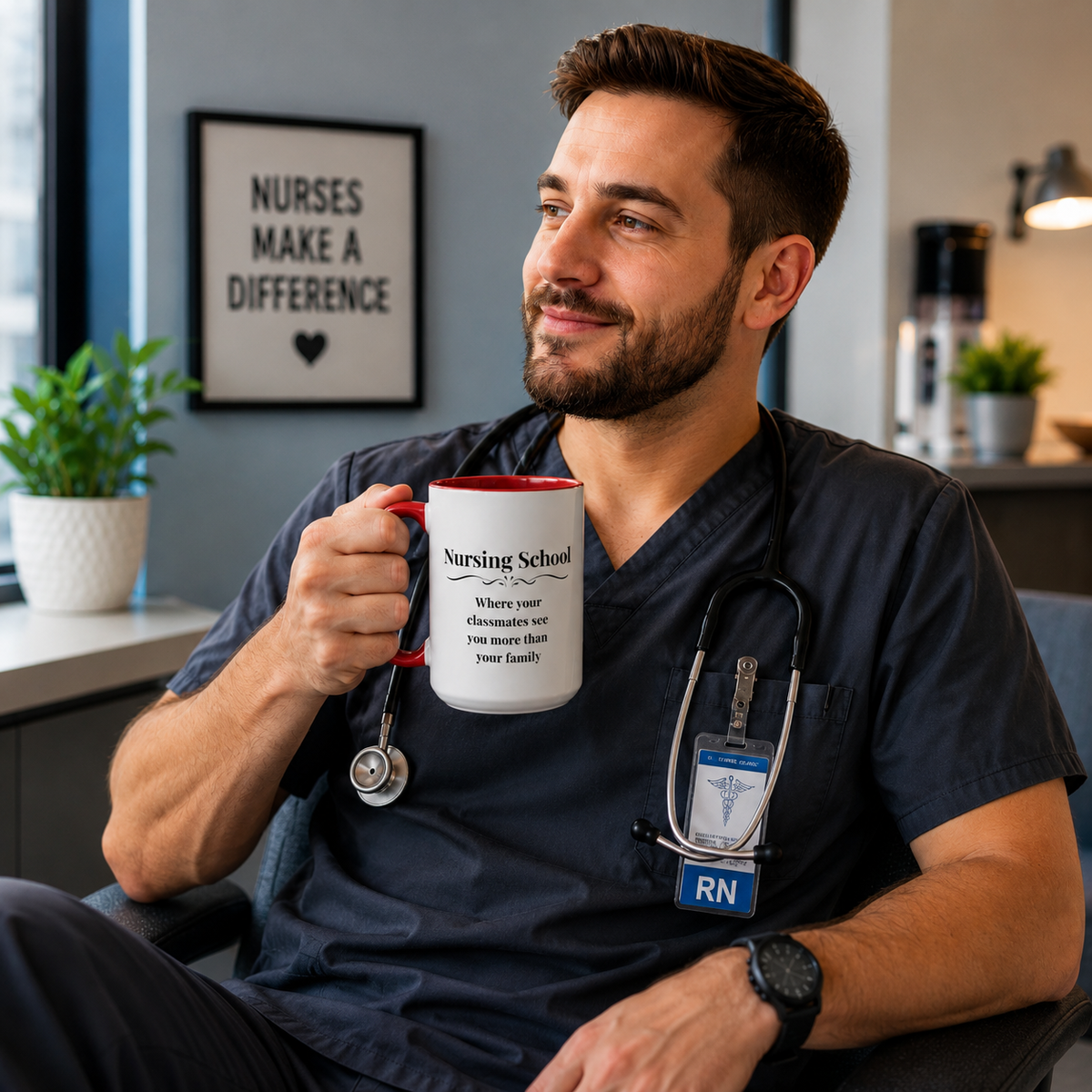 Funny Nursing Student Mug, Nursing School Gift for Future Nurse, Student Nurse Coffee Mug, Nursing Graduation Gift - "Nursing School Where Your Classmates See You More"