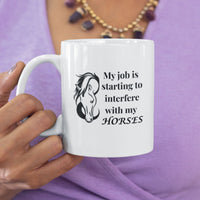 Equestrian coffee mug gift for horse lovers and barn girls
