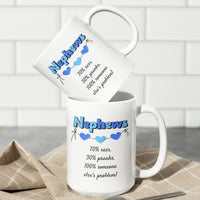 Funny Nephew Gift, Nephew Mug, Gift for Nephew, Nephew Birthday Gift, Funny Family Coffee Mug - Nephews 70% Sass