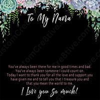 Nana Necklace from Grandkids – Nana Birthday Gift, Meaningful Nana Pendant Jewelry, Gift for Nana She'll Treasure - "You've always been there for me"