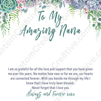 Nana Mothers Day Necklace – Nana Gift from Grandkids, Love Knot Nana Jewelry Present - "I'm so grateful for all the love"