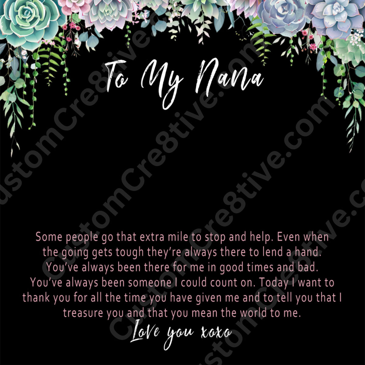 Nana Necklace – Meaningful Nana Gift from Grandkids, Sentimental Jewelry for Nana Birthday or Christmas - "Some people go that extra mile"