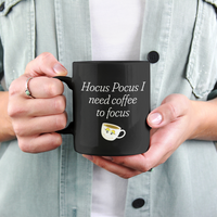 Funny Halloween Mug, Halloween Coffee Mug, Witchy Coffee Lover Gift, Hocus Pocus Mug, Spooky Season Gift - Hocus Pocus I Need Coffee To Focus