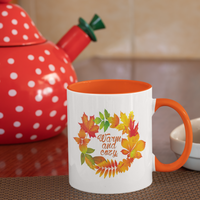 Fall Mug, Autumn Coffee Mug, Cozy Fall Coffee Cup, Fall Leaves Mug, Autumn Gift for Her, Cozy Season Mug - Warm and Cozy