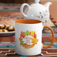 Fall Mug, Autumn Coffee Mug, Cozy Fall Coffee Cup, Fall Leaves Mug, Autumn Gift for Her, Cozy Season Mug - Warm and Cozy