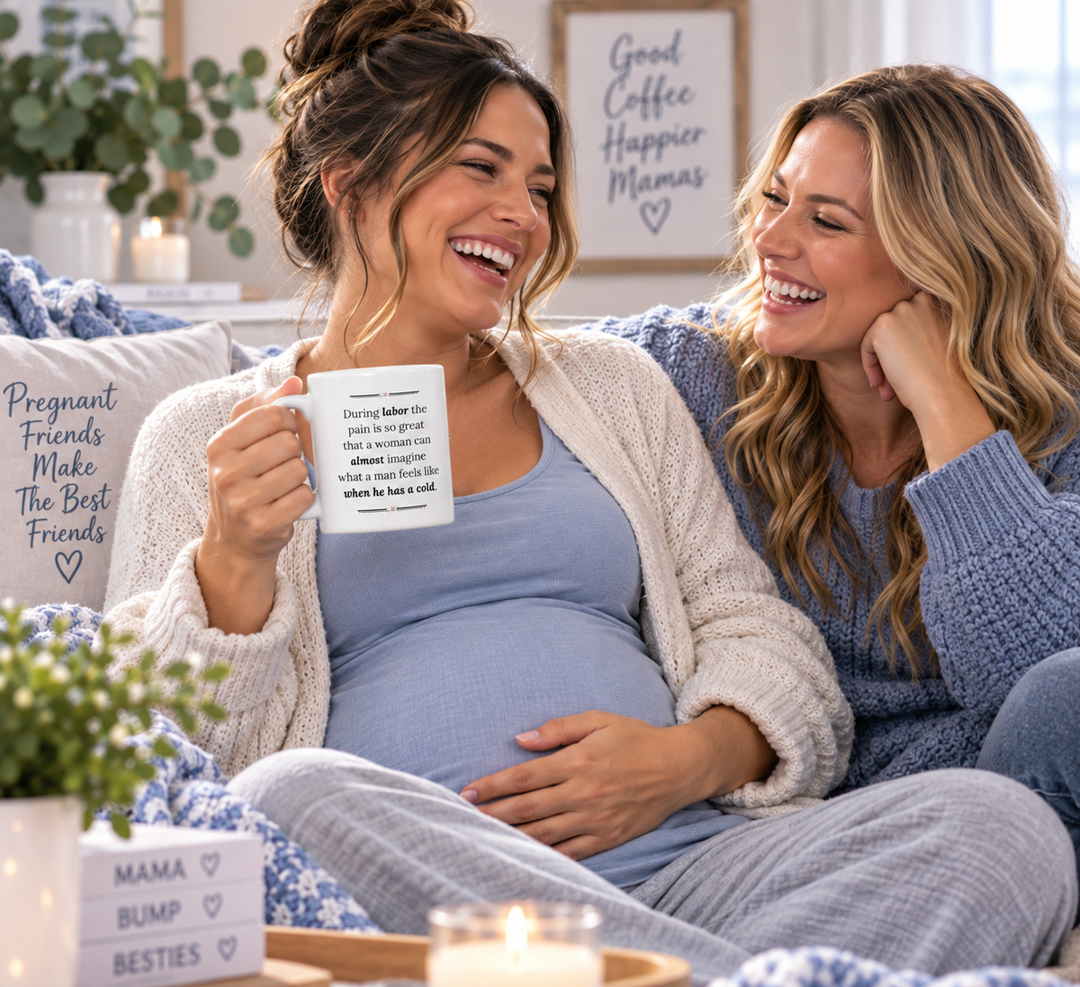 Funny Pregnancy Mug, Mom To Be Gift, Baby Shower Gift, Expecting Mom Gift – During Labor The Pain Is So Great