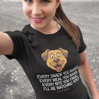 Funny Dog Lover T-Shirt - Dog Mom Or Dog Dad Gift - Unisex Dog Shirt For Dog Owners - Gift For Dog Lovers - Every Snack You Make
