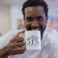 49% Brother 51% Badass - Funny Brother Mug-Brother Gifts-Best Brother Ever-Gifts for Brother-Big Bro-Brother Life-Gift for Men-Christmas Gift