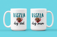 Load image into Gallery viewer, Viszla Dog Mom And Viszla Dog Dad Coffee Mug - Viszla Gifts For Women And Men - Hungarian Viszla Present
