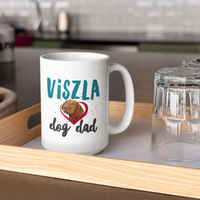 Viszla Dog Mom And Viszla Dog Dad Coffee Mug - Viszla Gifts For Women And Men - Hungarian Viszla Present