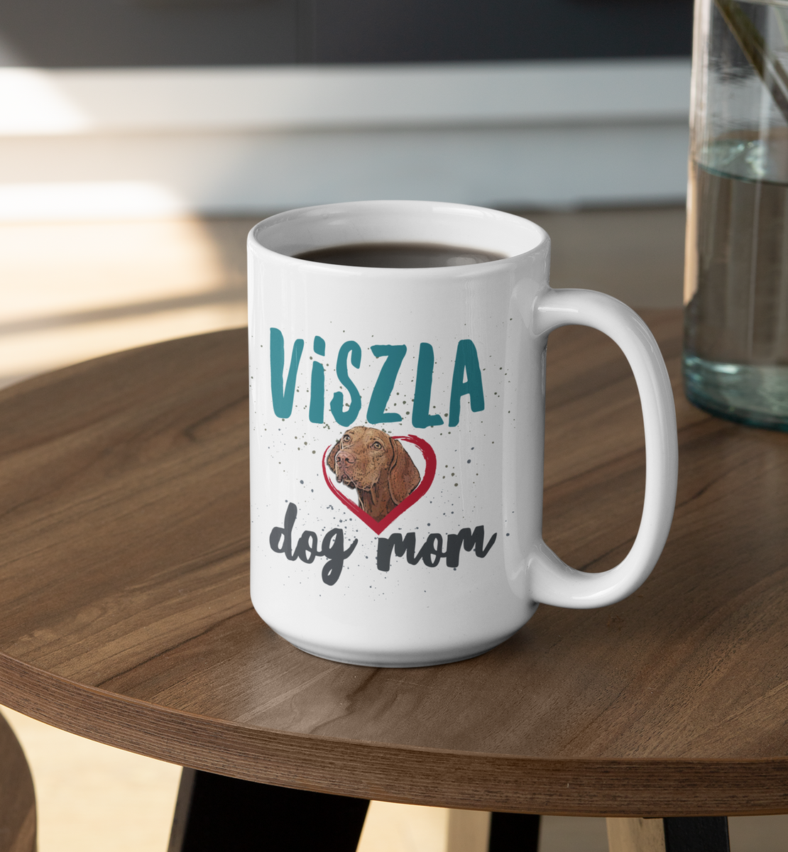 Viszla Dog Mom And Viszla Dog Dad Coffee Mug - Viszla Gifts For Women And Men - Hungarian Viszla Present