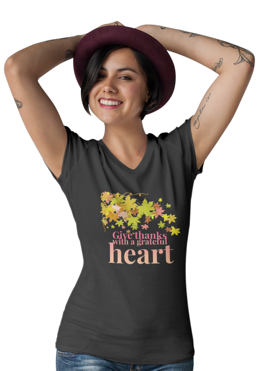 Thanksgiving T Shirt For Women Or Men - Grateful Blessed Shirt - Blessed Shirt - Giving Thanks Shirt