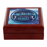 Load image into Gallery viewer, Mermaid Jewelry Box - Gift For Mermaid Lovers - Mermaid Gift Box - &quot;Mermaids Are My Spirit Animal&quot;
