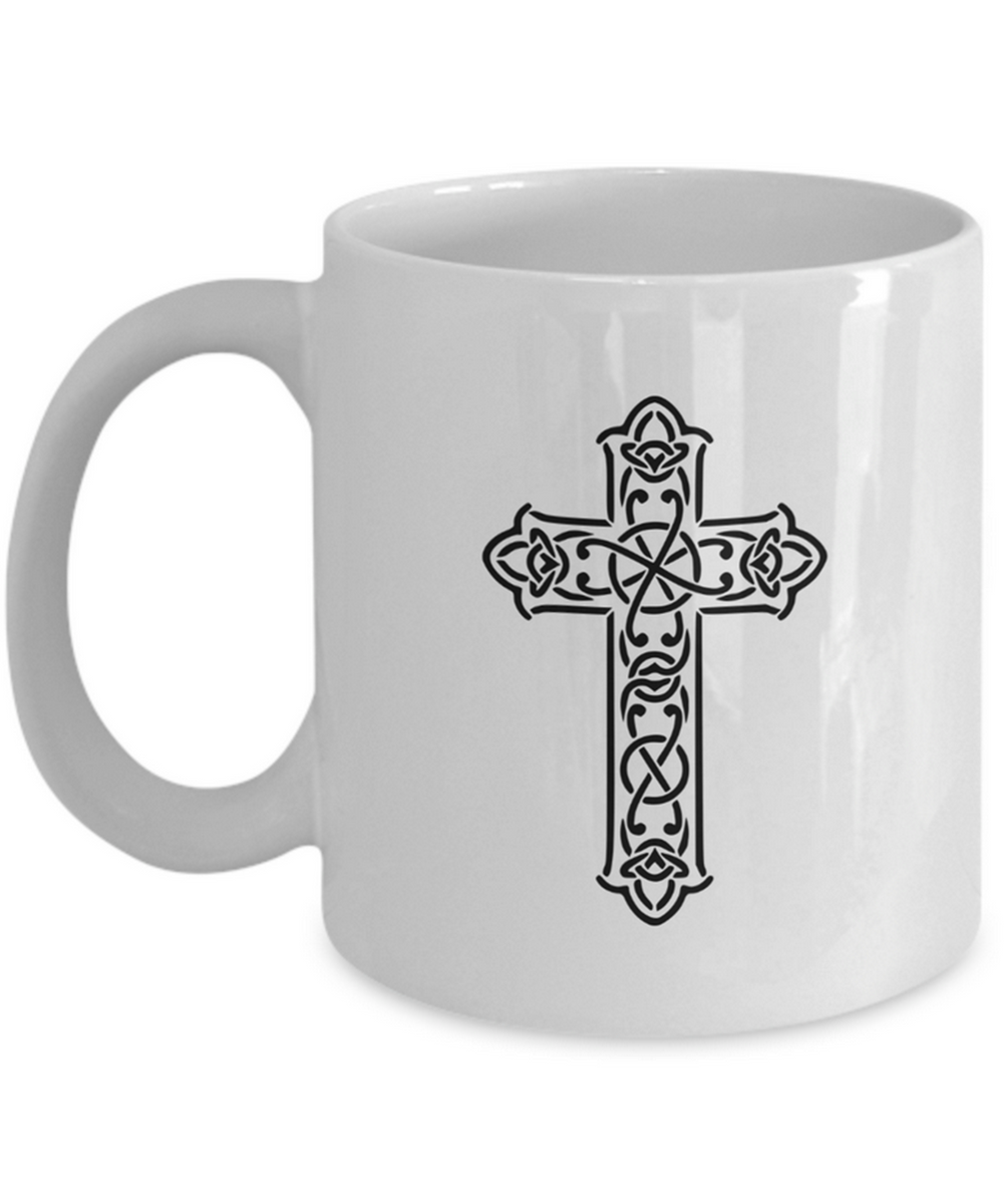 Christian Mug For Men - Christian Husband Or Christian Boyfriend Ceramic Mug - "Man Of Faith"