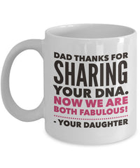 Load image into Gallery viewer, Dad Coffee Mug - Dad Gift From Son Or Daughter - Fathers Day - &quot;Dad Thanks For Sharing Your DNA&quot;
