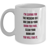 Mom Coffee Mug - Funny Gift For Moms - Coffee Lovers Mug For Women - "I'm Leaving For The Weekend"