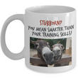 Donkey Mug - 11oz Ceramic Cup - Gift For Donkey Lovers - Donkey Gift - "Stubborn? You Mean Smarter"