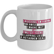 Adult Humor Coffee Mug - Funny Coffee Mug For Women Or Men - "Laughing So Hard No Noise Coming Out"
